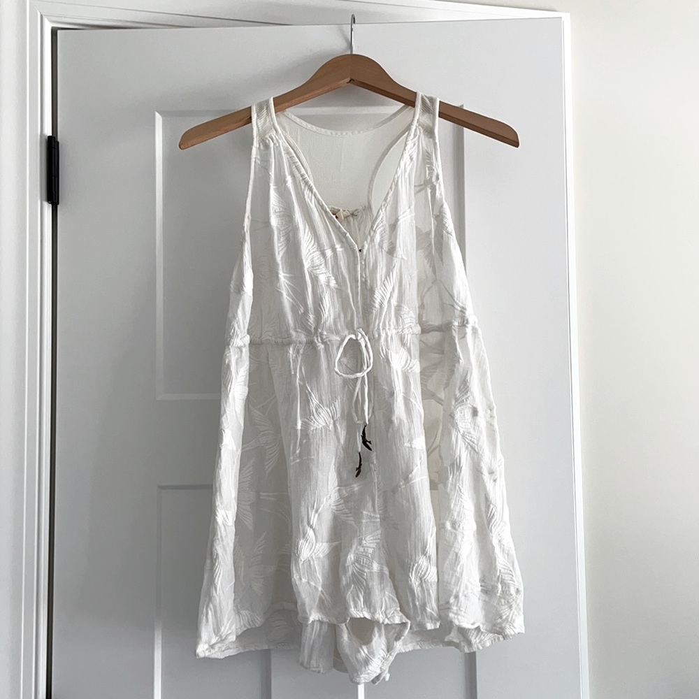 Lilka Anthropologie Shorebird Sheer Romper, XS
